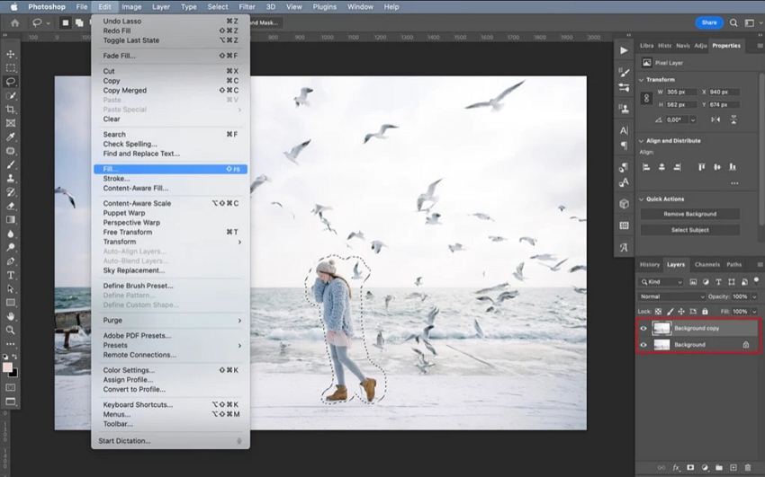 Content Aware - Como Remover Objetos com Photoshop