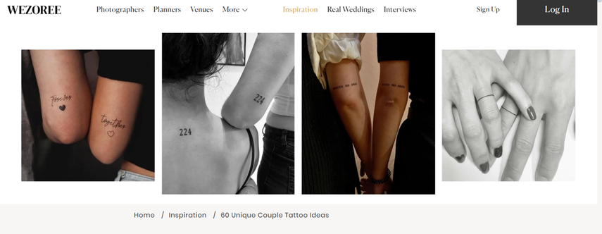 couples matching tattoo ideas