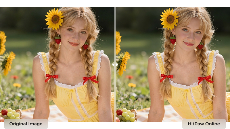 hitpaw online enhance portrait photos