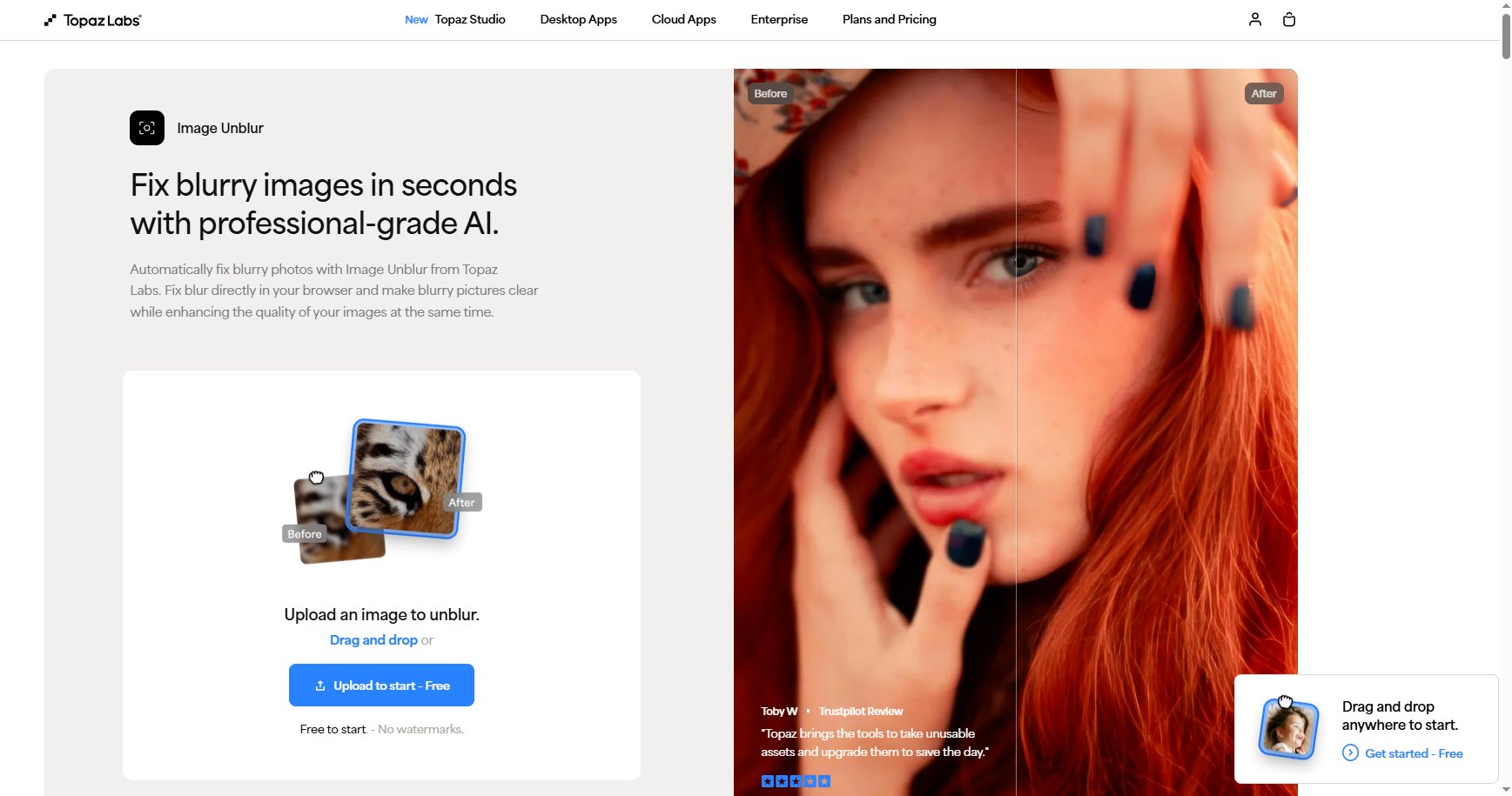 fix blurry images with topaz ai