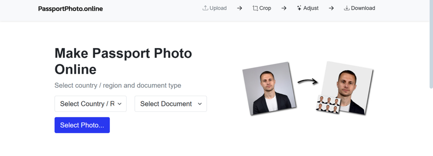 green card photo editor online free