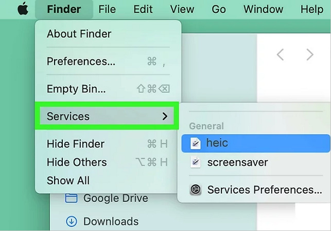 convert heic to jpg on mac using finder