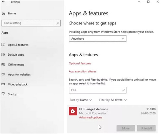 heif image extensions windows 10