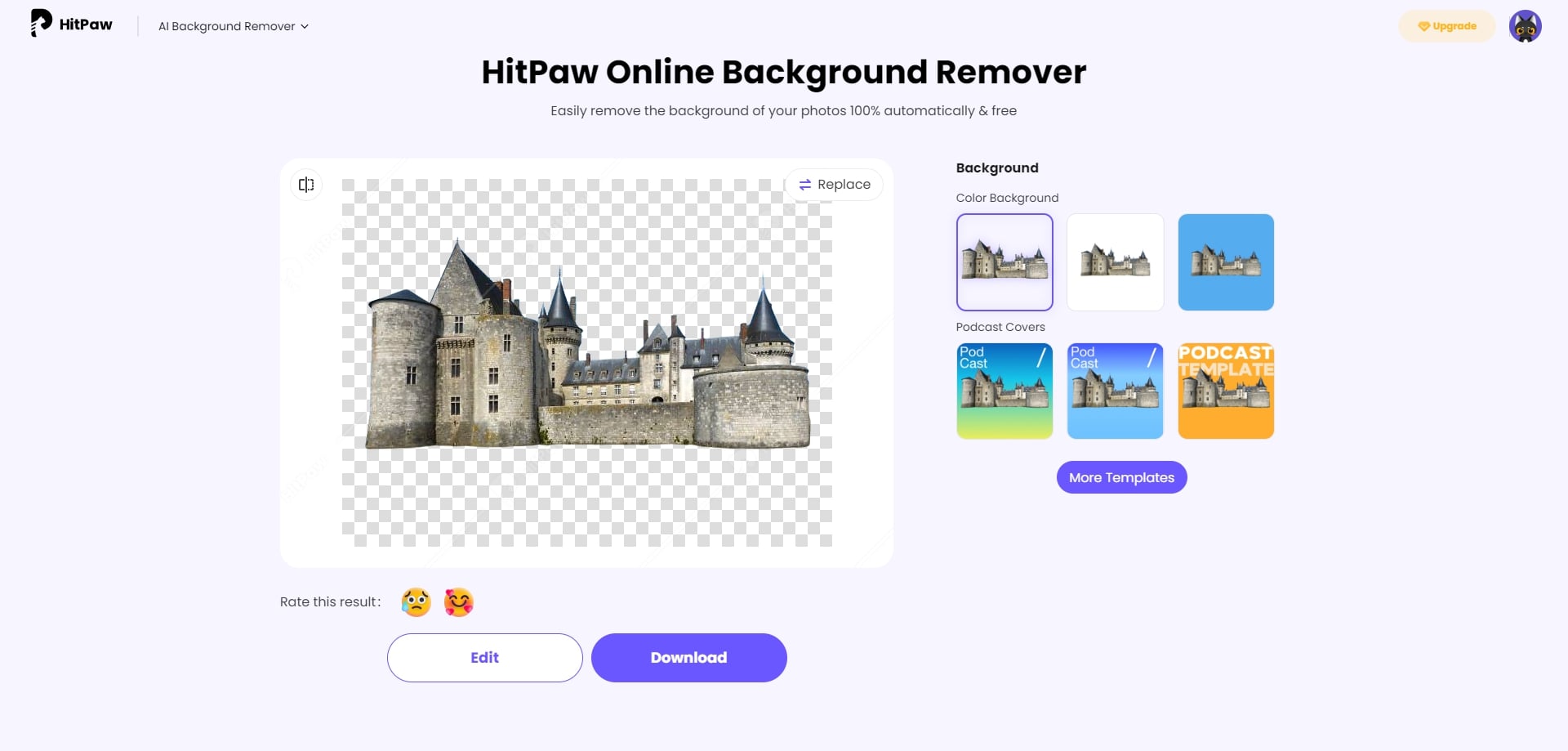 remove background from image with hitpaw online background remover