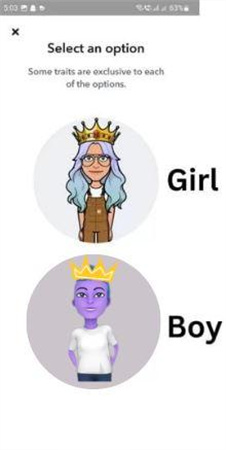 how to change the snapchat ai gender