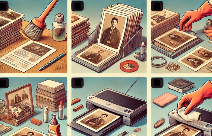 preparations for digitizing photos