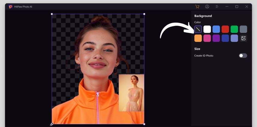 change id photo background with hitpaw photo ai