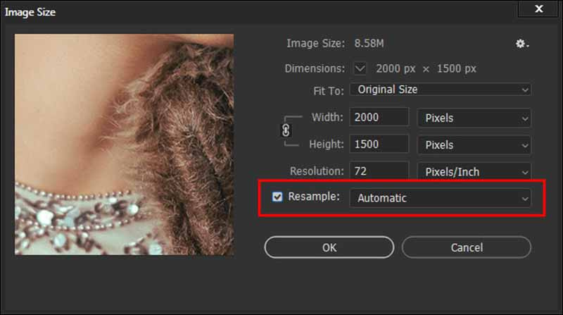 aumente a resolução do jpeg com photoshop