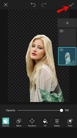 iphoneでpicsartの背景透過の方法