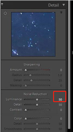 lightroom redução de ruído 2