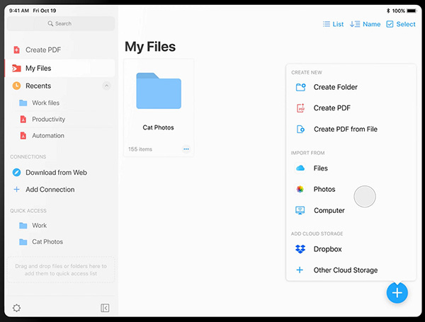 Step 1 to PDF Expert Change JPG to PDF iPhone