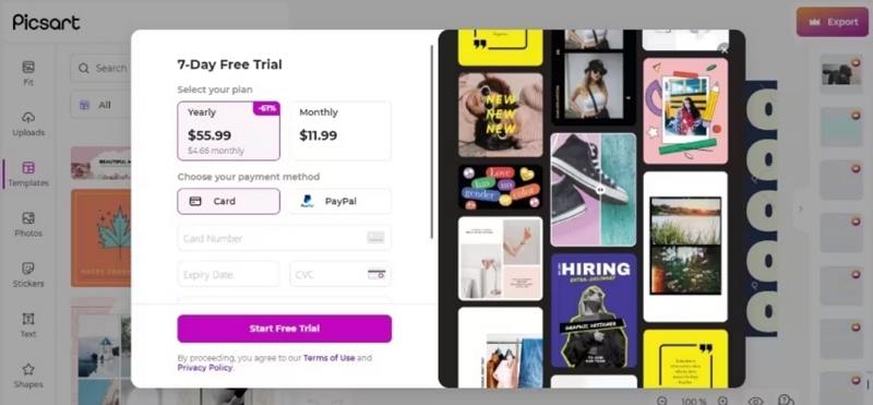 marca d'água picsart