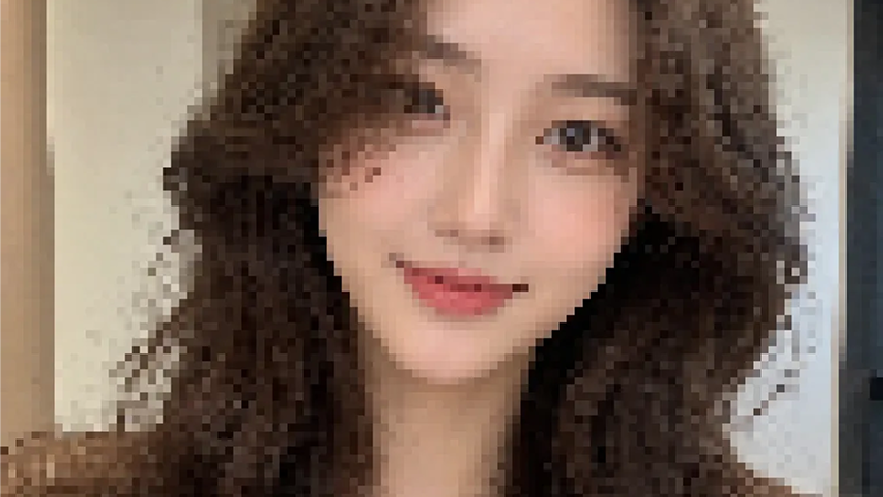 pixelate images before result