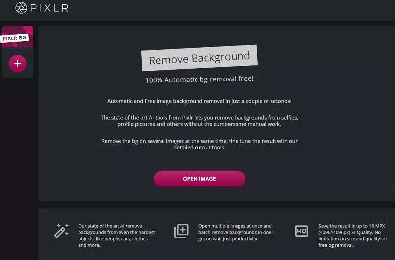 Pixlr Removing Image Background