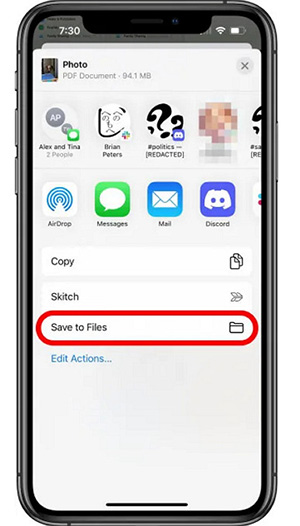 Step 3 to Print Convert JPG to PDF on iPhone