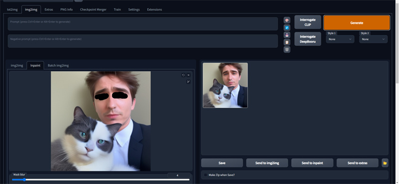 restauration de visage IA