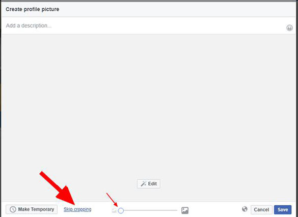 como não cortar a foto do perfil no facebook