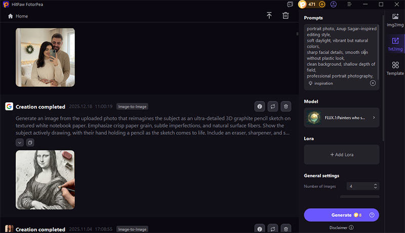 enter ai anup sagar photo prompts