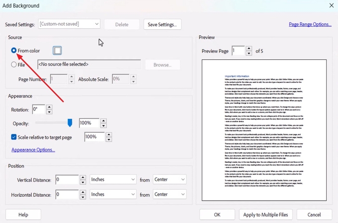 adobe pdf editor for mac background color