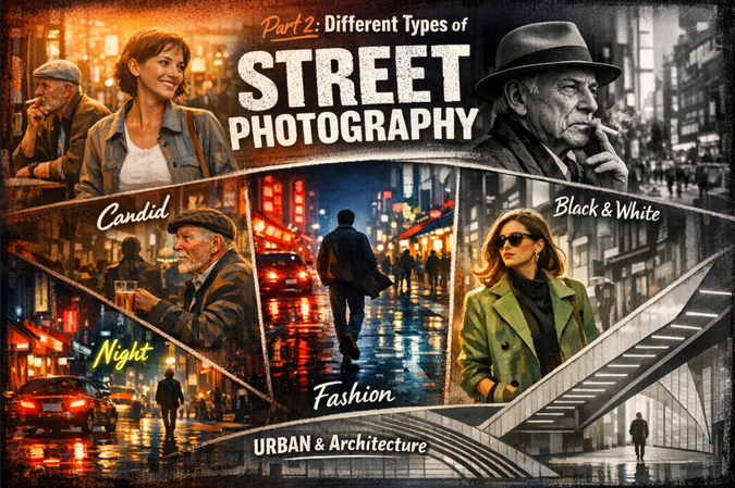 image showing different types of street photography