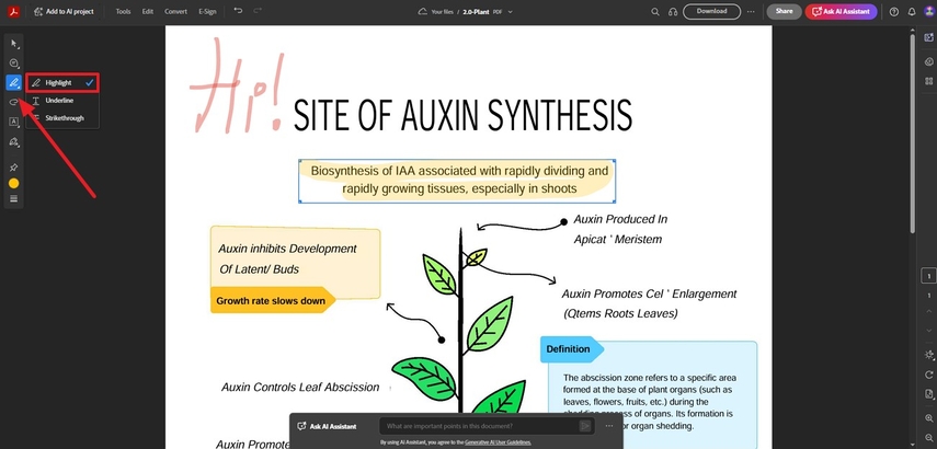 edit pdf text online adobe highlight