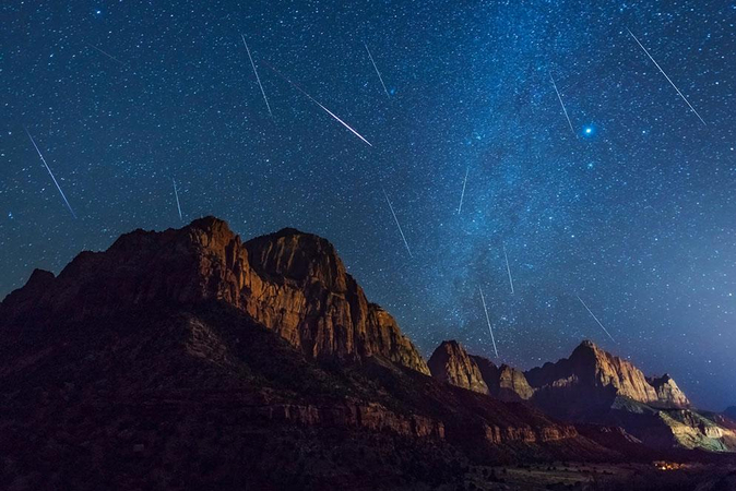 selecting the right position for taking meteor shower photographs