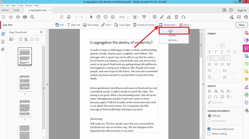 pdf reader free windows 10 add watermark