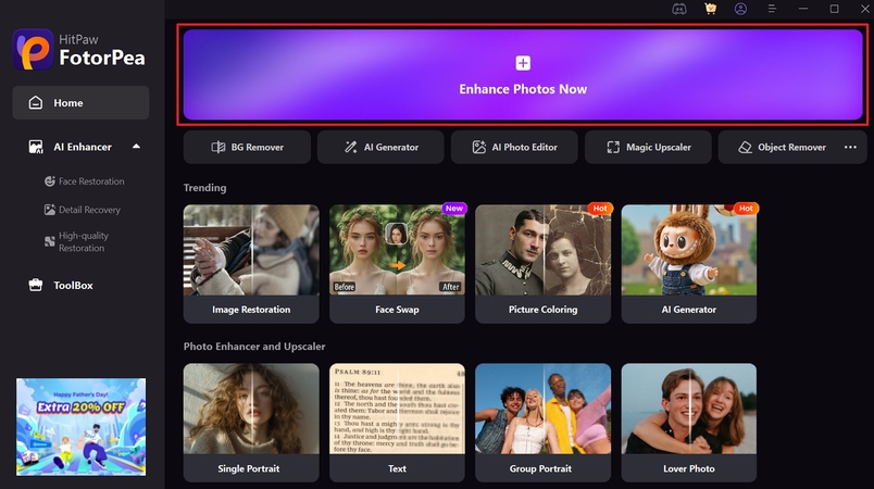 enhance photos now hitpaw fotorpea