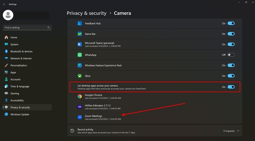 줌 데스크탑 앱 권한 활성화하기
