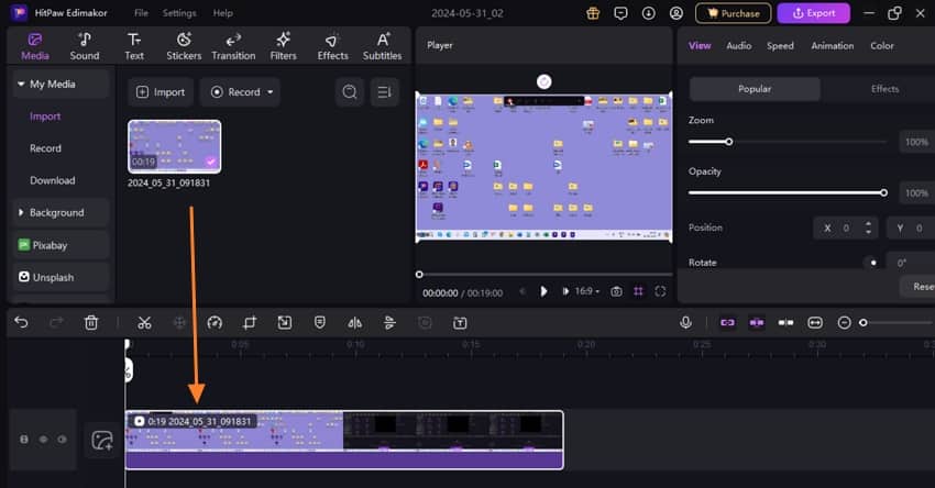 hitpaw edimakor screen recorder guide 5