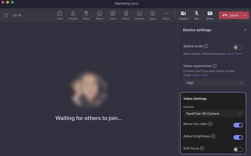 MS Teams recording settings for high quality