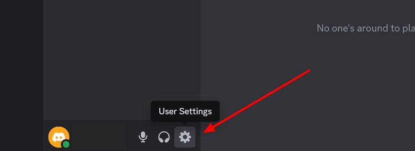 open user settings discord