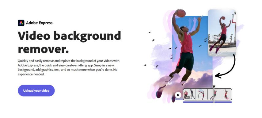 free video background remover adobe express