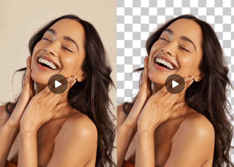 airbrush video background remover feature