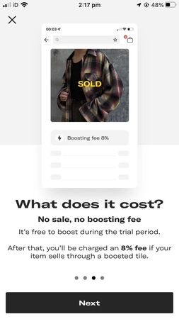 depop sell items fast boost feature