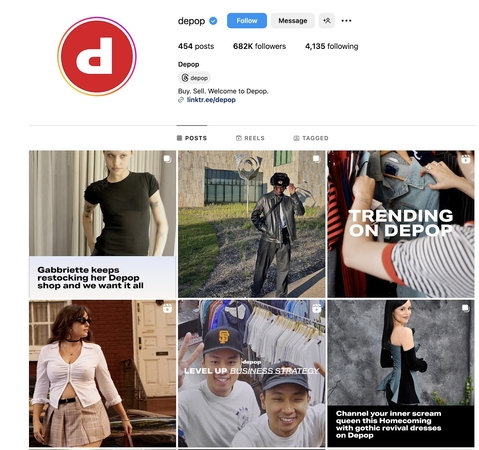 sell depop items fast social media promotion