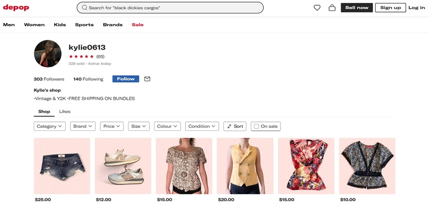 list items frequently sell fast depop