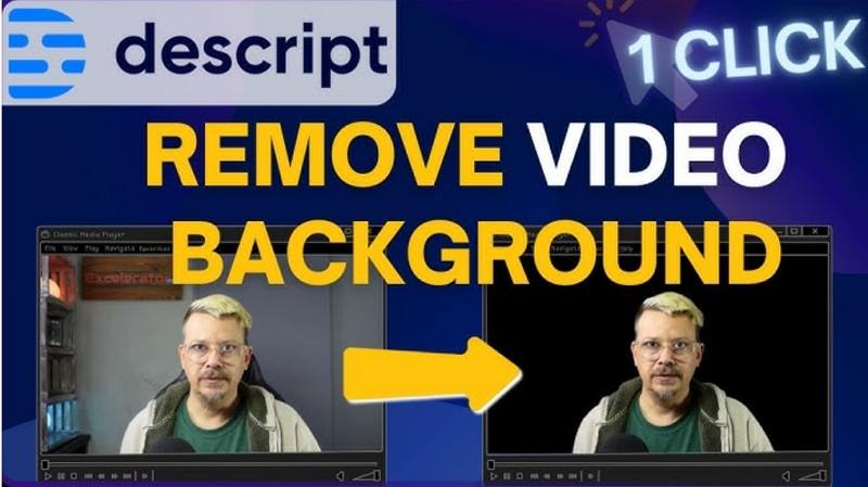 descript video background remover