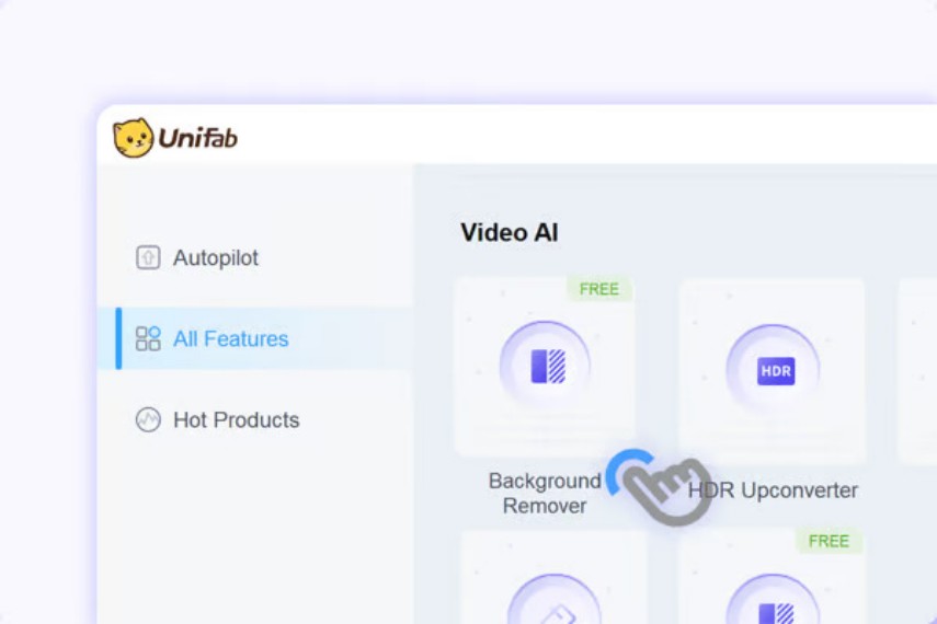 open unifab and select background remover