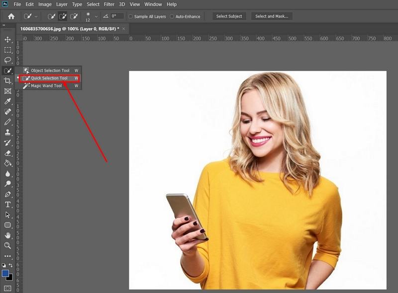 Mit 3 Tools in Photoshop wei 223 en Hintergrund entfernen