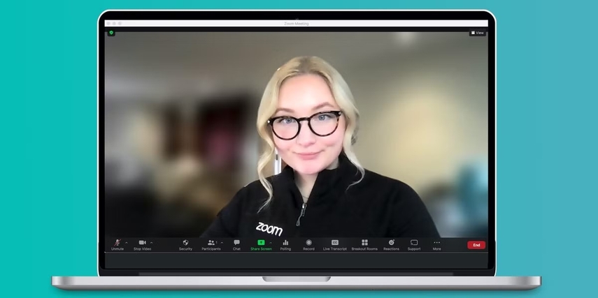 make background blurry on zoom