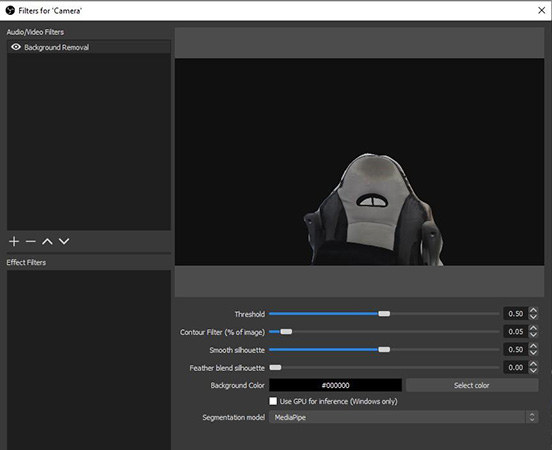 OBS Remove Background Without Green Screen