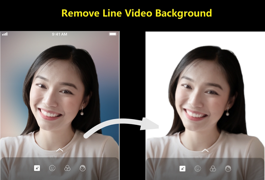remmove line video background