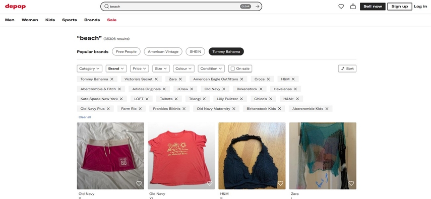 sell items depop fast trending