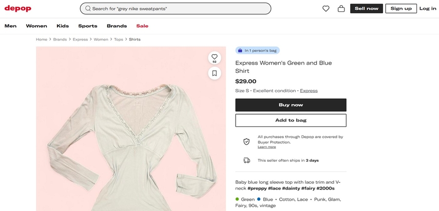sell items quickly depop pricing