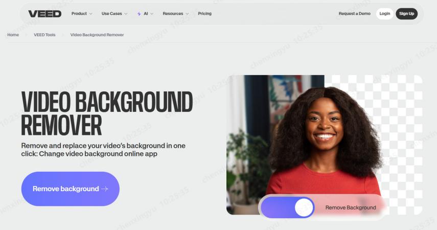 veed video background remover