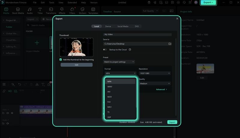 video bg remover ai portrait export