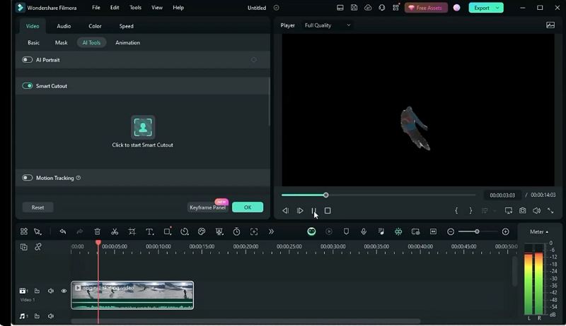 view smart cutout result