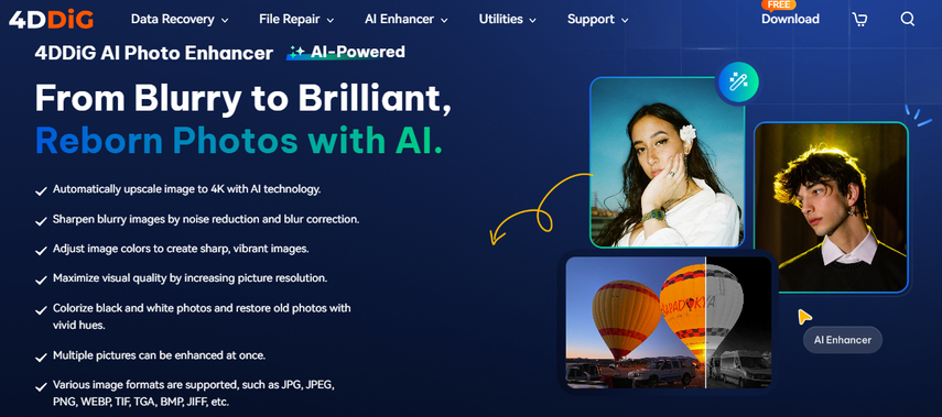 A True Review to 4DDiG AI Photo Enhancer: Evrything You Want to Know