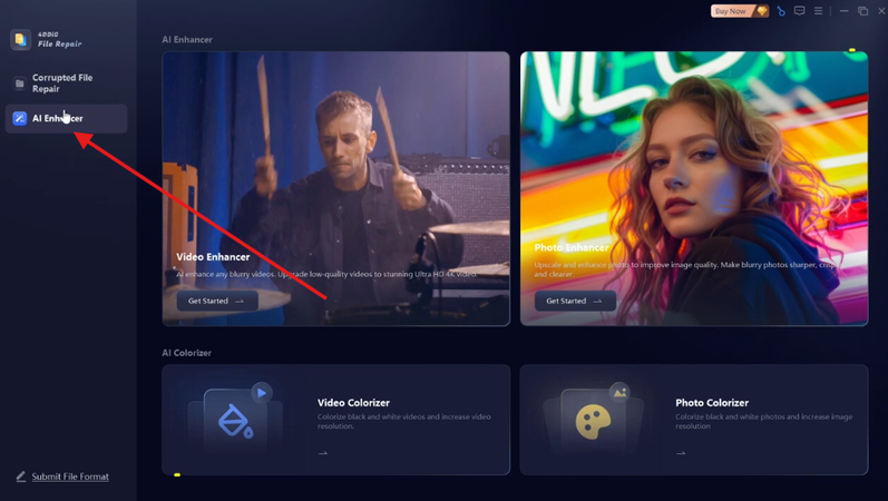 import images into 4ddig ai photo enhancer for processing